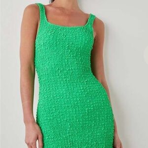 Rails Green Textured Midi Dress